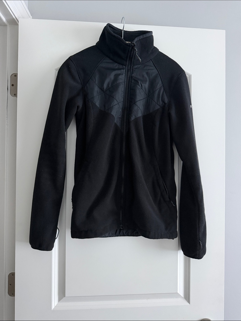 Columbia Black Fleece Jacket with Logo